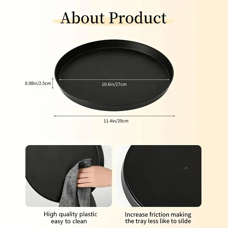 1Pc Modern black circular ABS  - Silk Candle ulasan dan harga