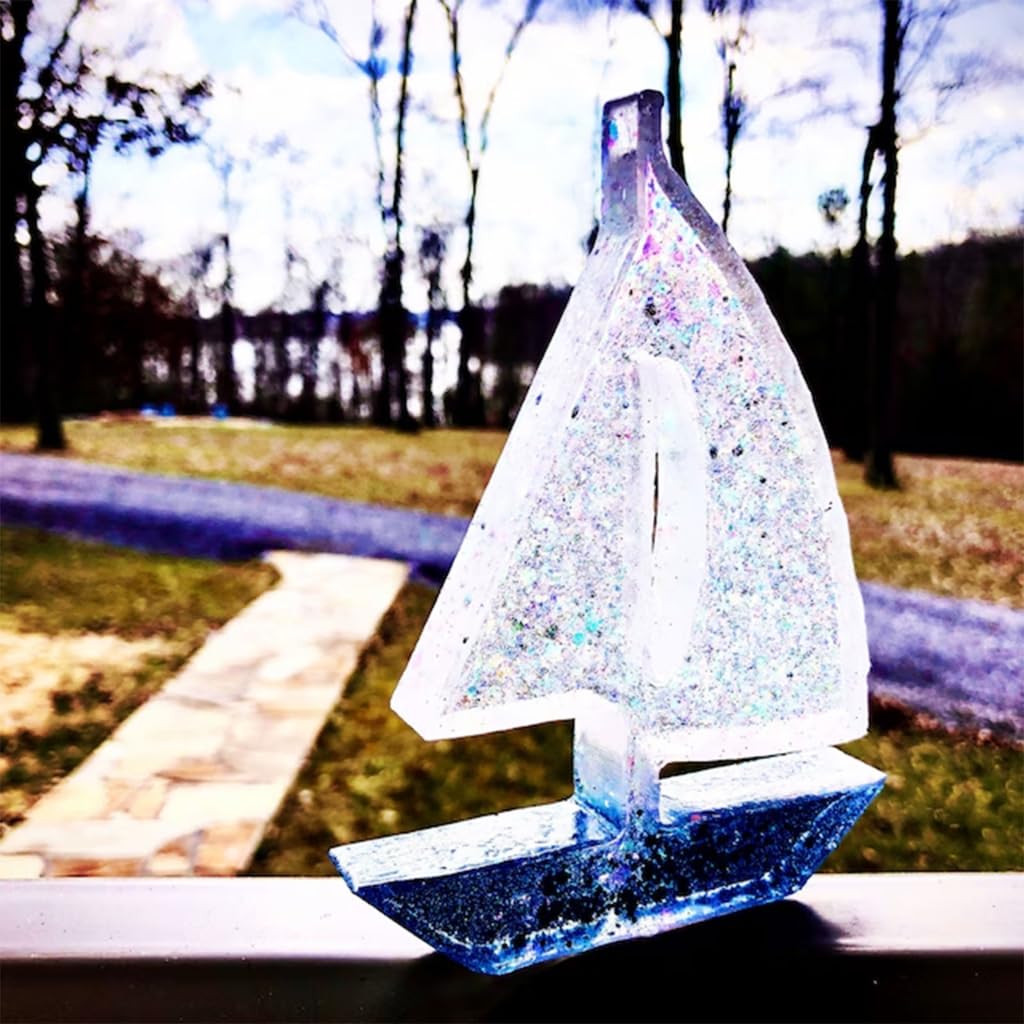 3D Sailboat Night Light Silico - Candle Lighter ulasan dan harga