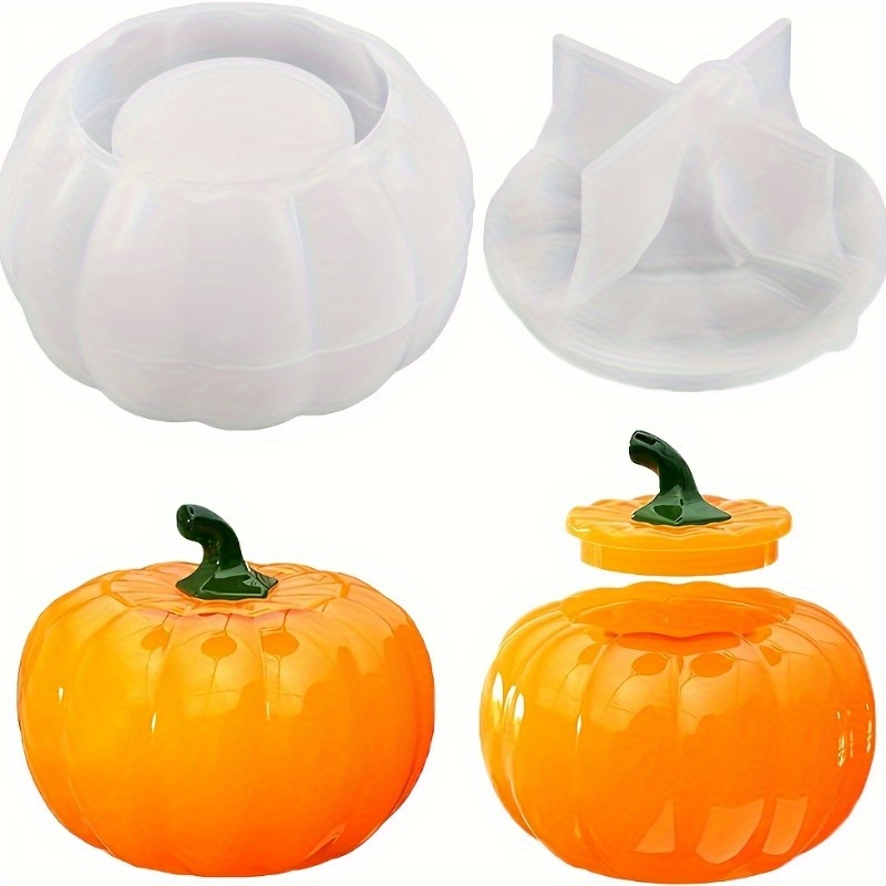 2pcs Pumpkin Jar Silicone Mold - Candle Containers ulasan dan harga