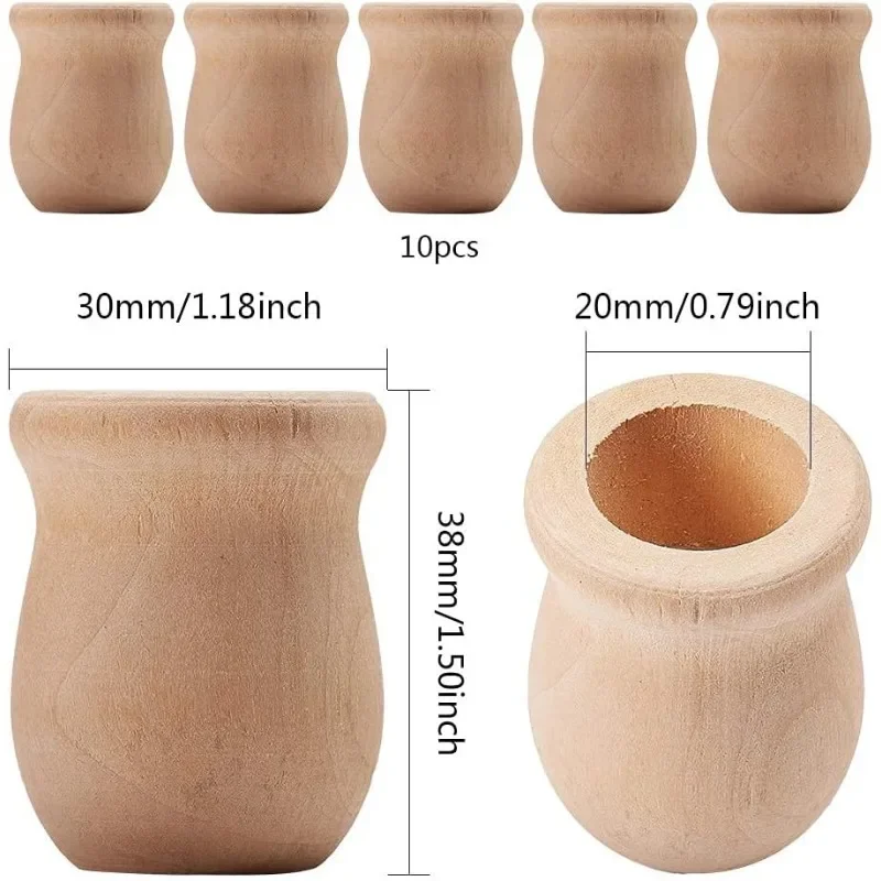10 pcs 1.5 Inch 10pcs Unfinish - Candle Containers ulasan dan harga