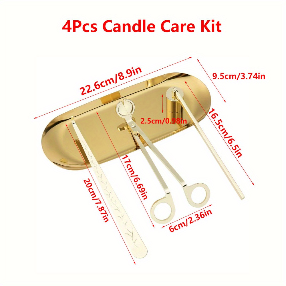 4pcs/set Luxury Candle Care Ki - Candle Wick ulasan dan harga