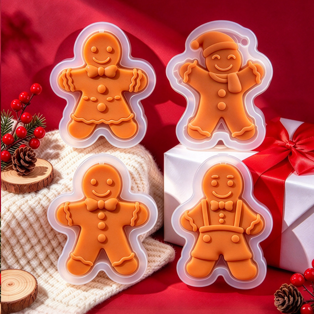 Christmas Gingerbread Man Sili - Candle Molds ulasan dan harga