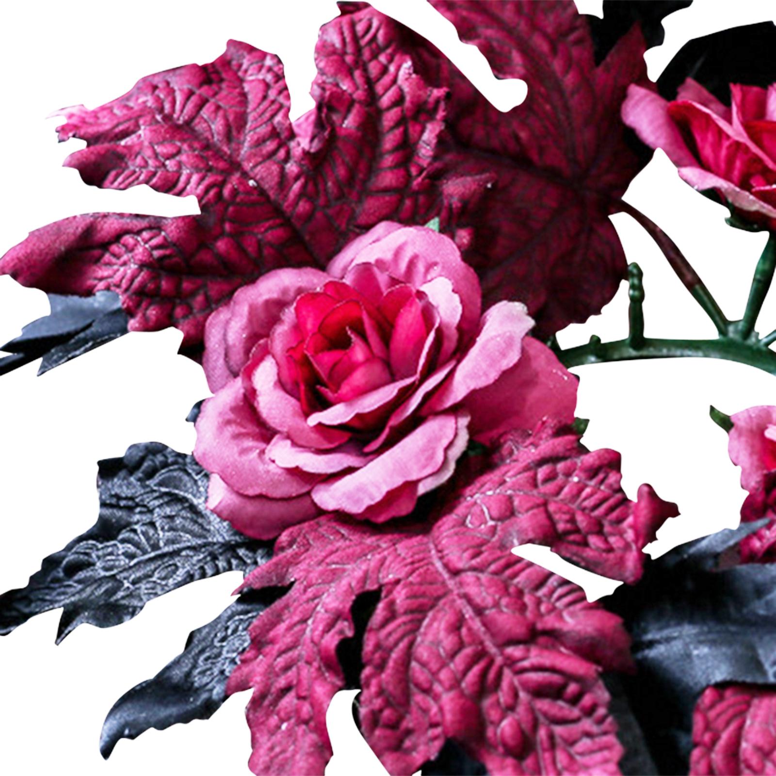 Dark Rose Halloween Wreath Sil - Silk Candle ulasan dan harga