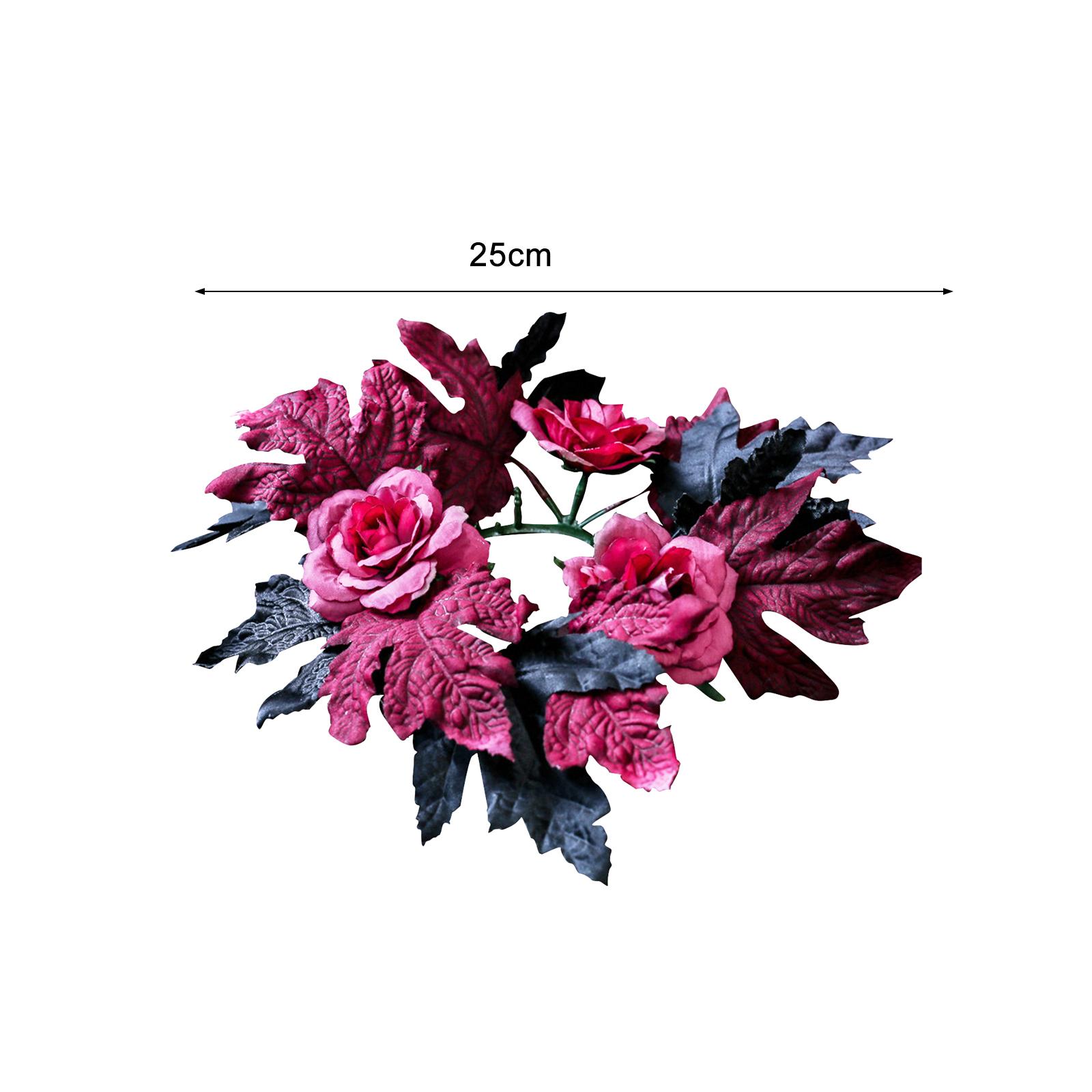 Dark Rose Halloween Wreath Sil - Silk Candle ulasan dan harga