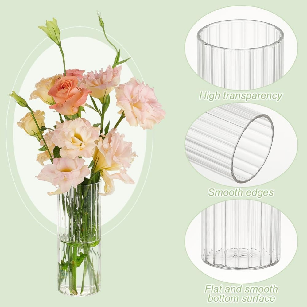 4 Size Glass Cylinder Vases 3. - Candle Containers ulasan dan harga