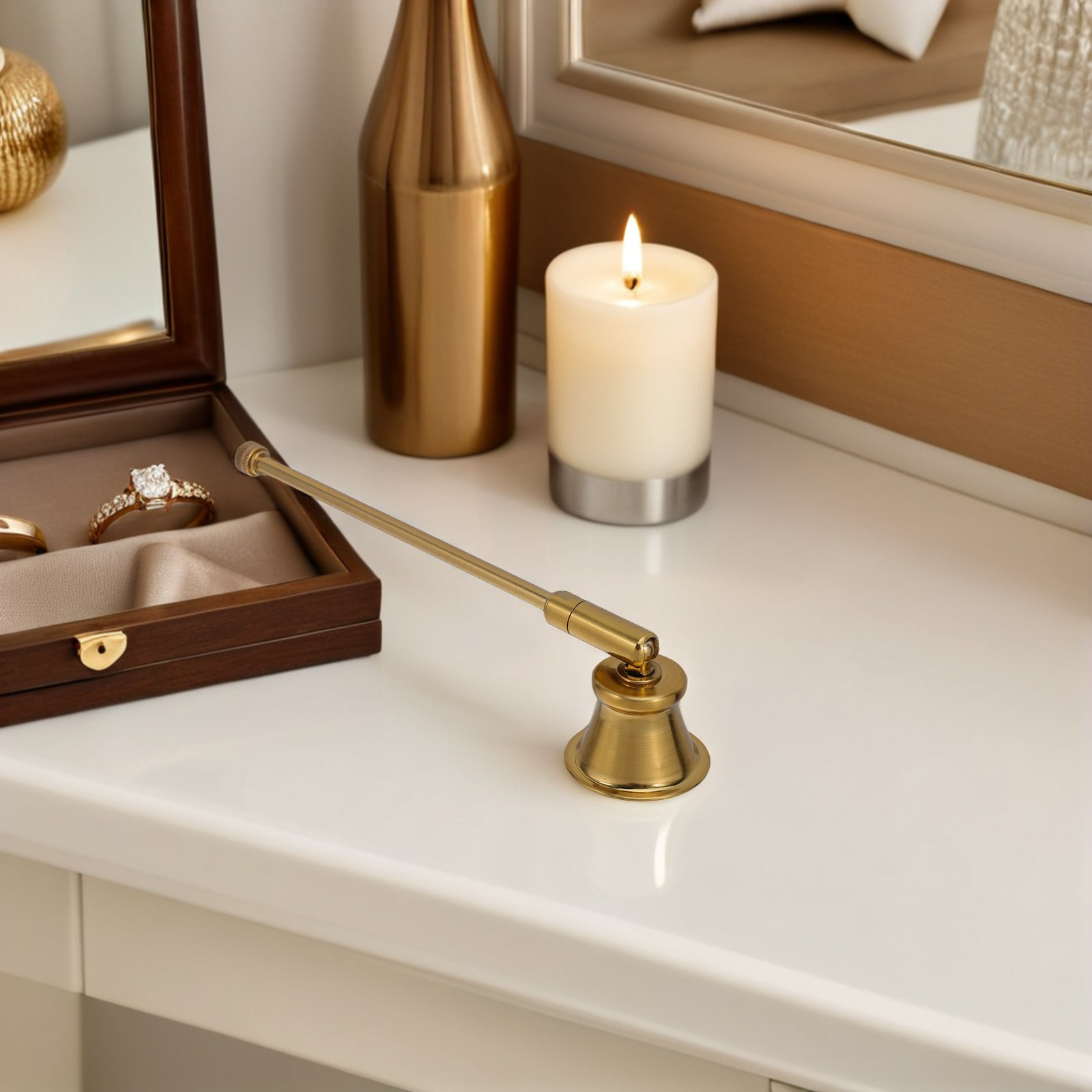 Metal Snuffer Retro Style Long - Candle Wick ulasan dan harga
