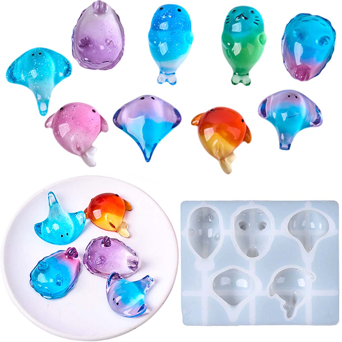 3D Healing Kawaii Manta Ray Wh - Candle Molds ulasan dan harga