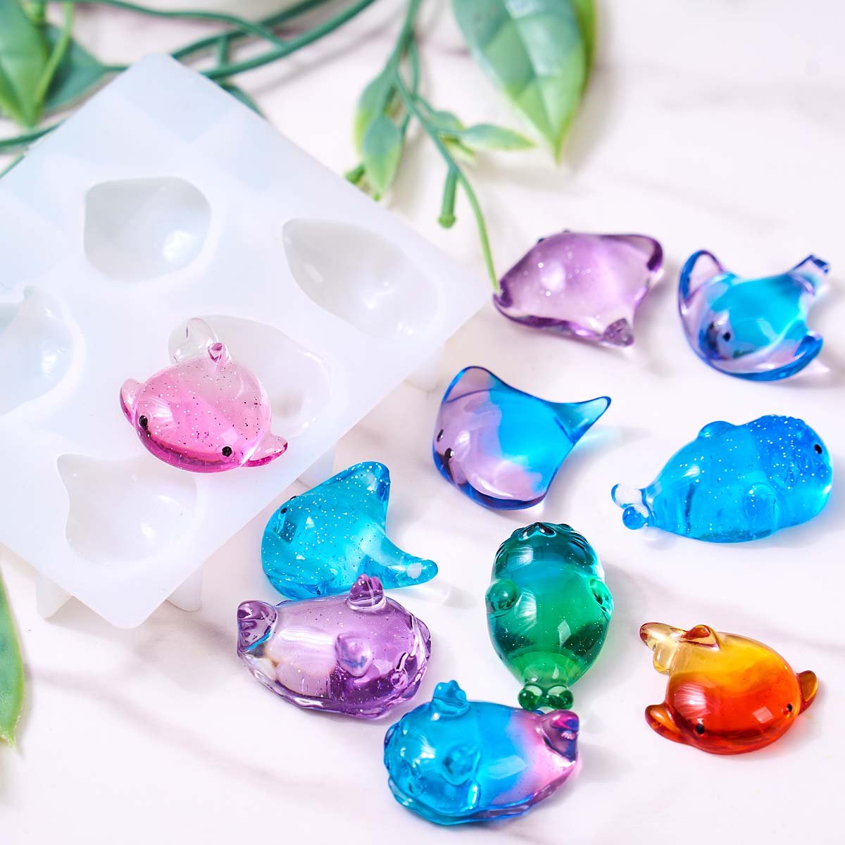 3D Healing Kawaii Manta Ray Wh - Candle Molds ulasan dan harga