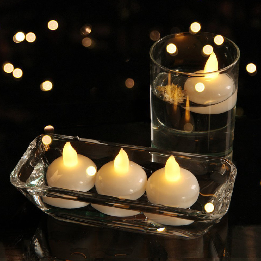 12Pcs Waterproof Floating LED  - Paraffin Wax ulasan dan harga