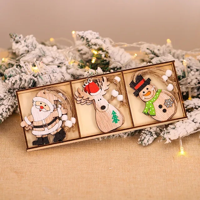 Wooden Christmas Pendant Merry - Candle Lighter ulasan dan harga