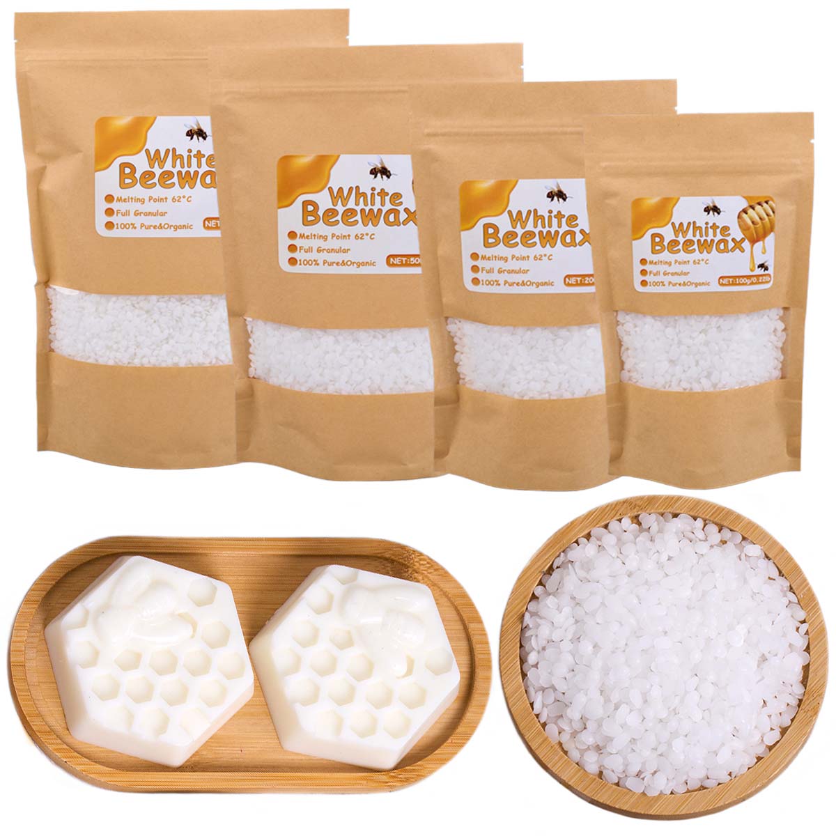 White Beeswax Pure Natural Gra - Candle Wick ulasan dan harga