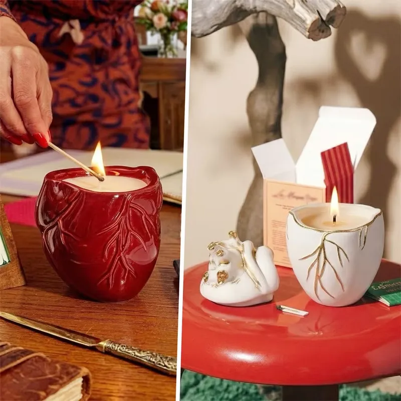 Nicole Sculpted Heart Candle J - Candle Molds ulasan dan harga
