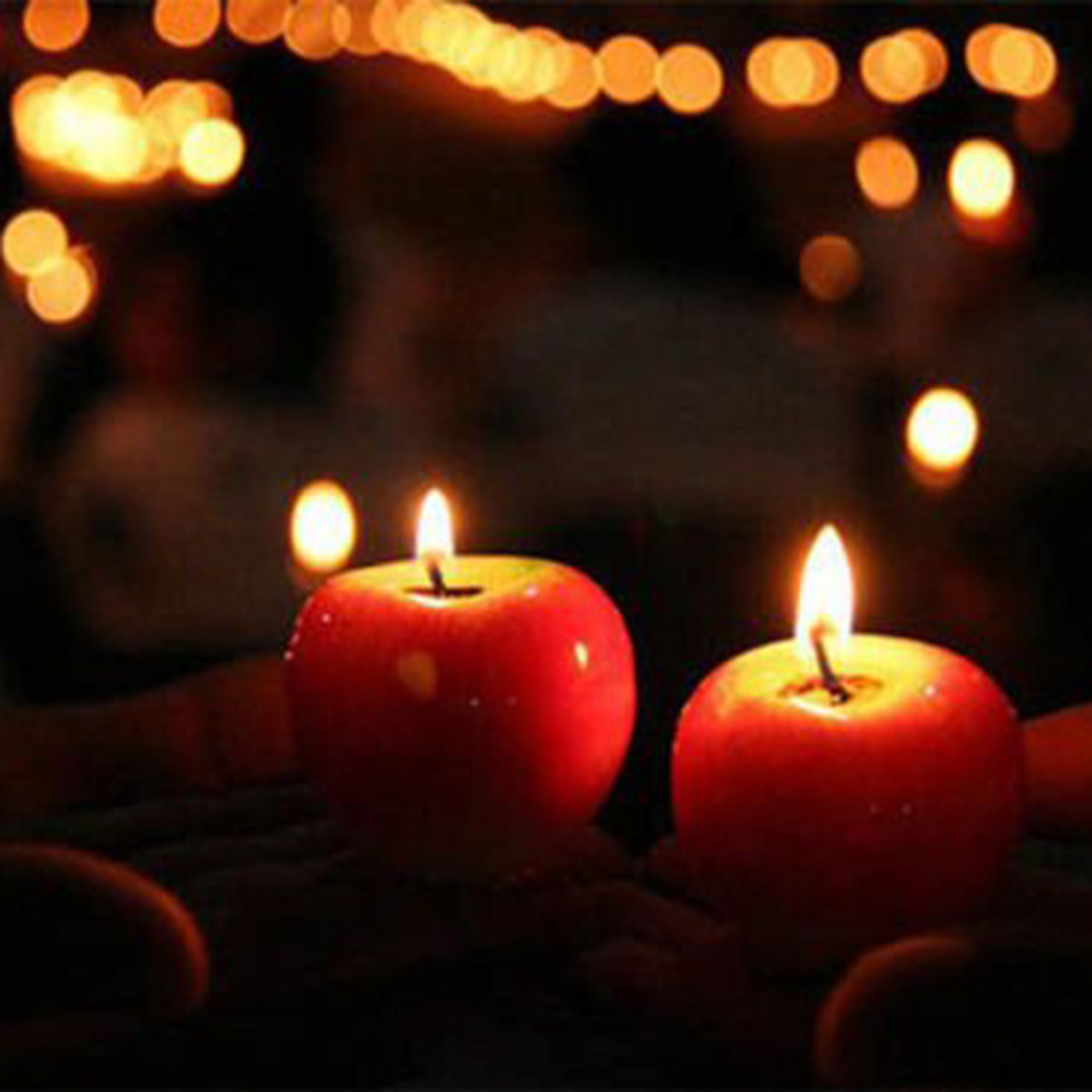 Medium Simulation Apple Candle - Soy Wax ulasan dan harga