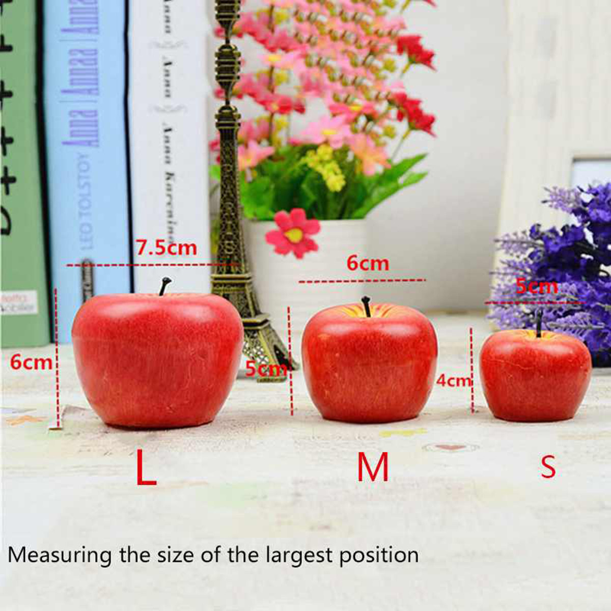 Medium Simulation Apple Candle - Soy Wax ulasan dan harga