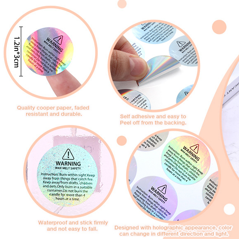 Holographic Glitter Candle Mel - Candle Containers ulasan dan harga